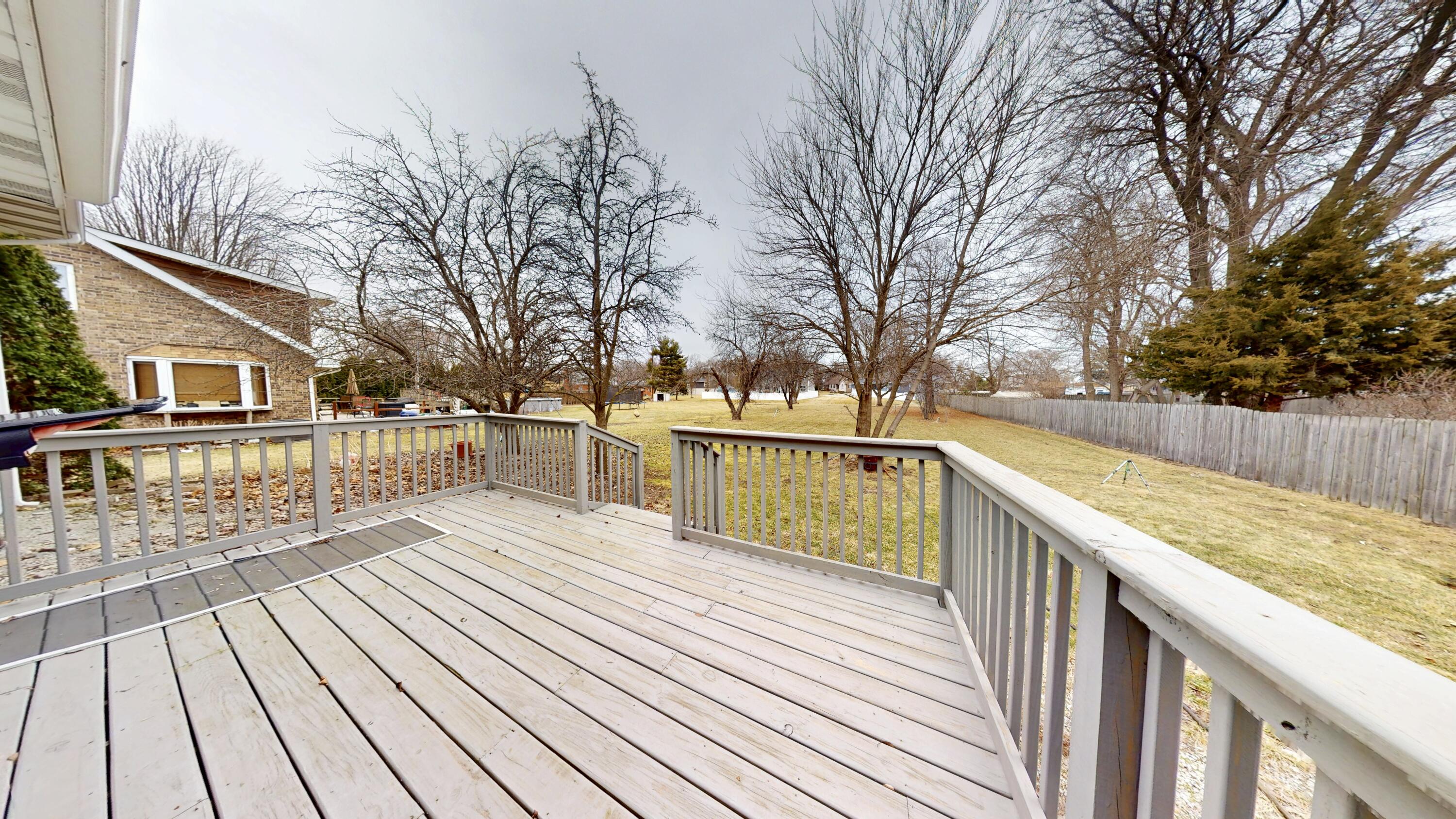 3721 Wirth Road Highland, IN 46322 - Photo 36 of 40 a view of balcony with wooden floor and fence