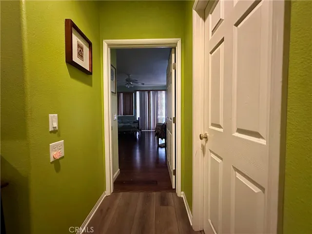 a view of a hallway with a elevator