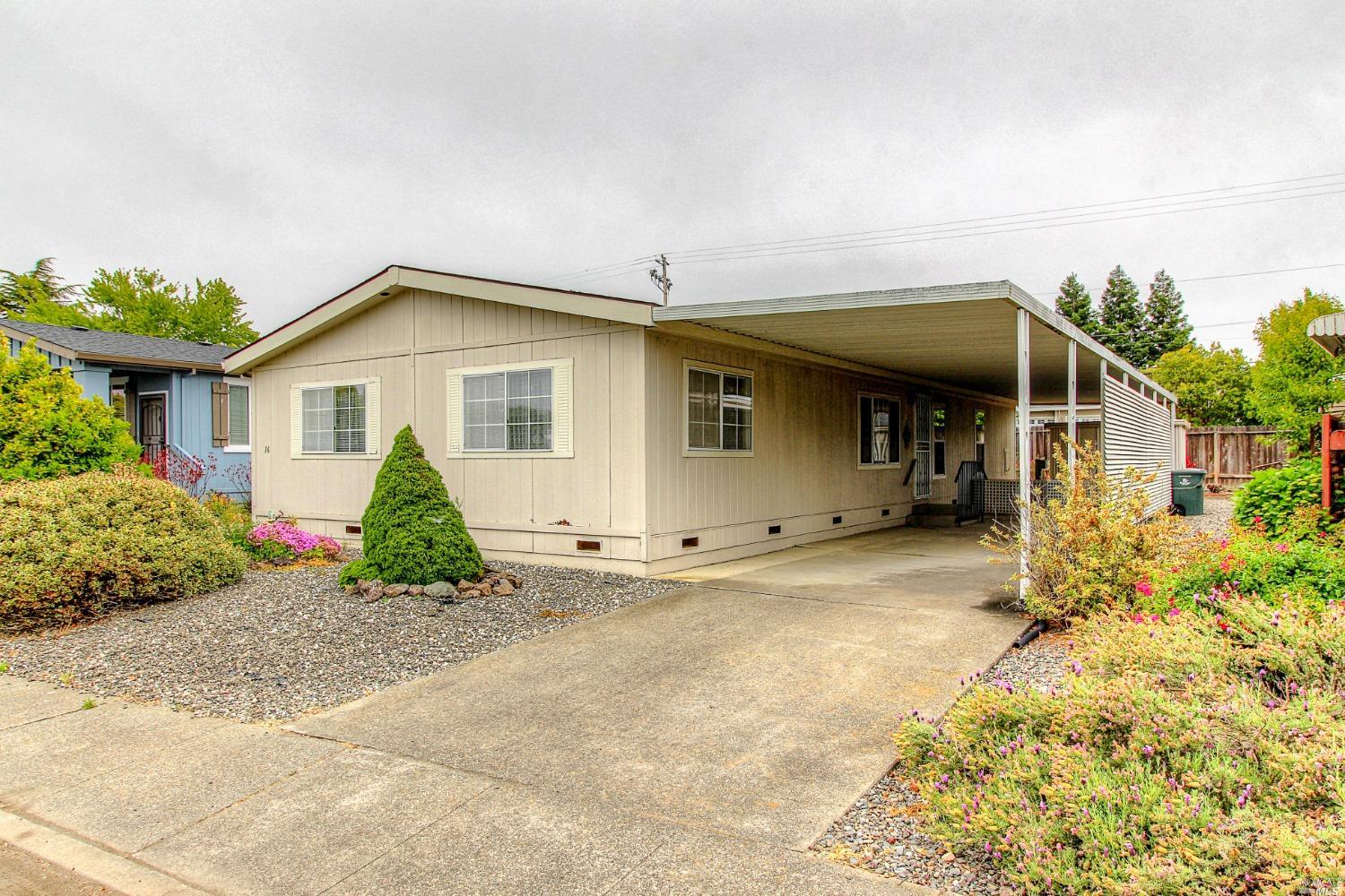 a view of a house with a patio