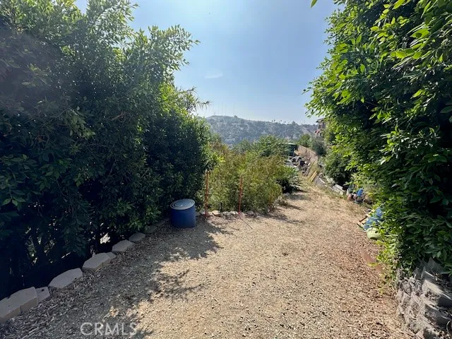 a view of an outdoor space and a yard