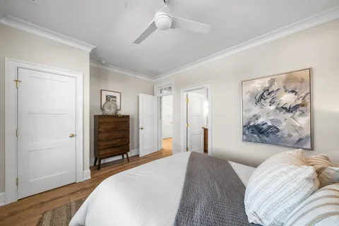 a view of terrace with city view