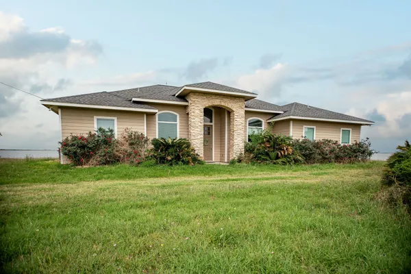 a view of a trees and yard