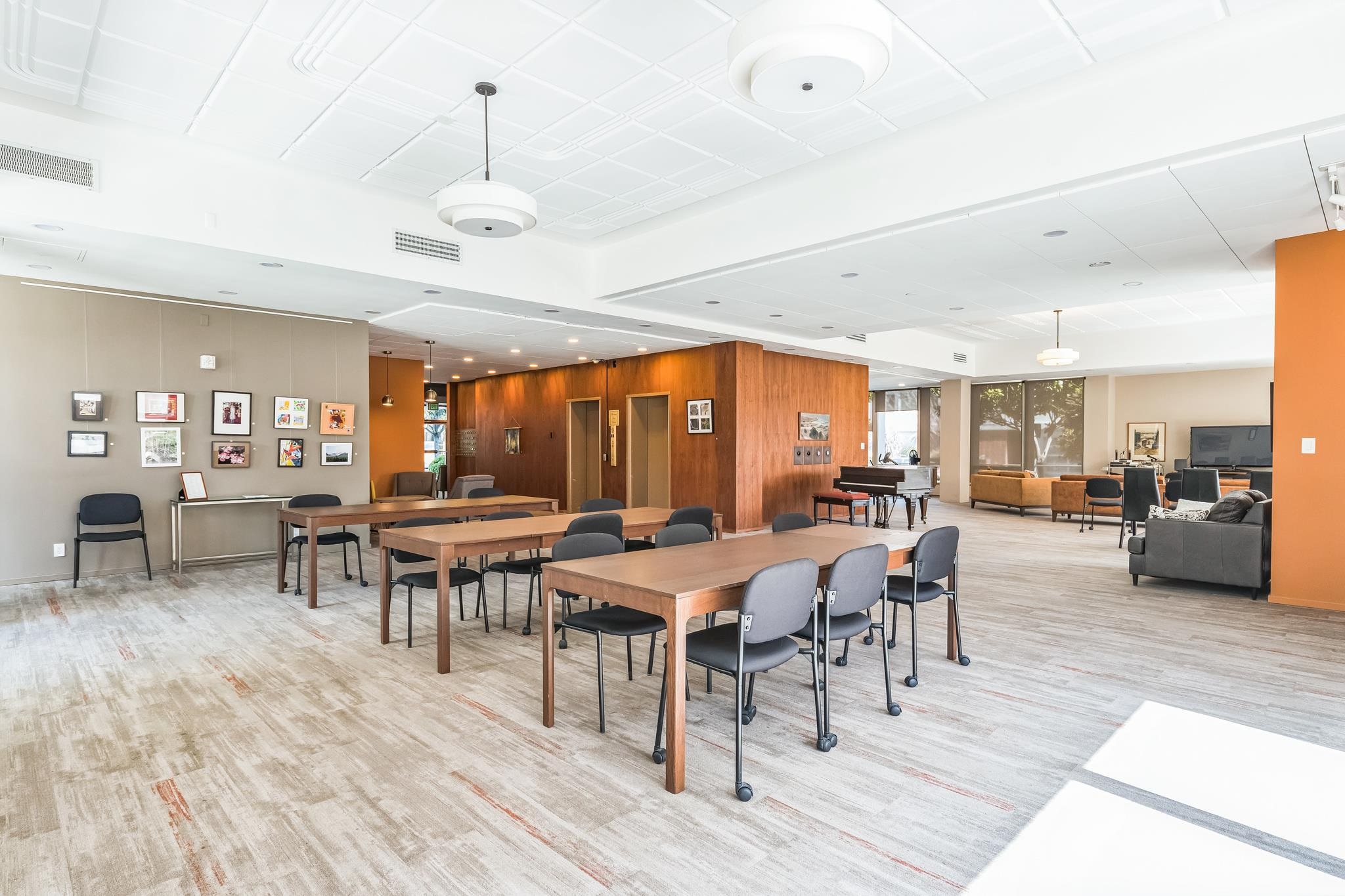 2550 Dana Street, Unit 2F Berkeley, CA 94704 - Photo 30 of 32 a view of a dining room with furniture window and wooden floor