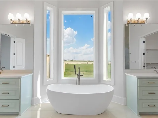 a kitchen with a cabinets and a stove