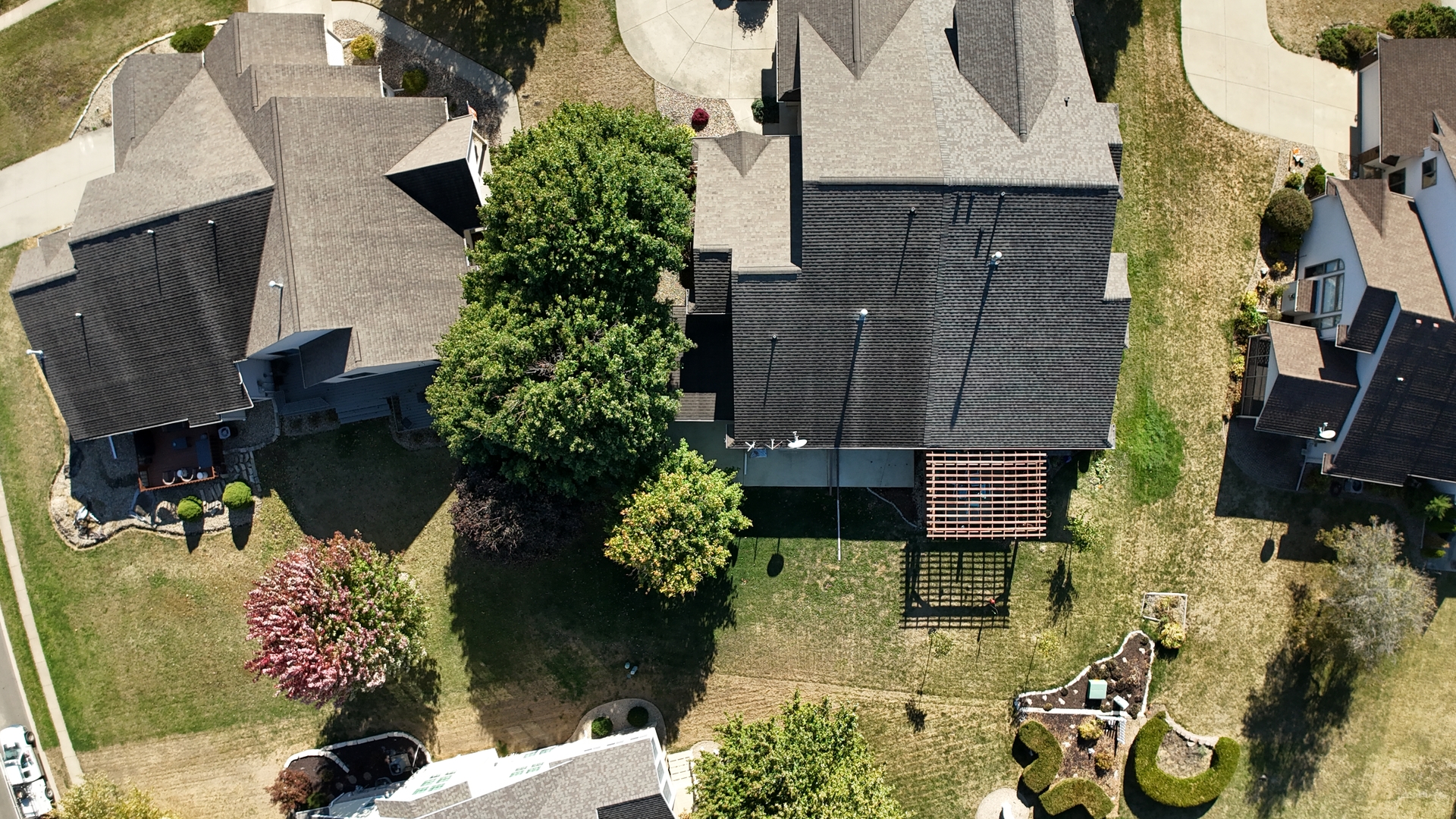 1414 B Tamarack Country Club Trail Normal, IL 61761 - Photo 45 of 48 an aerial view of a house with a yard basket ball court