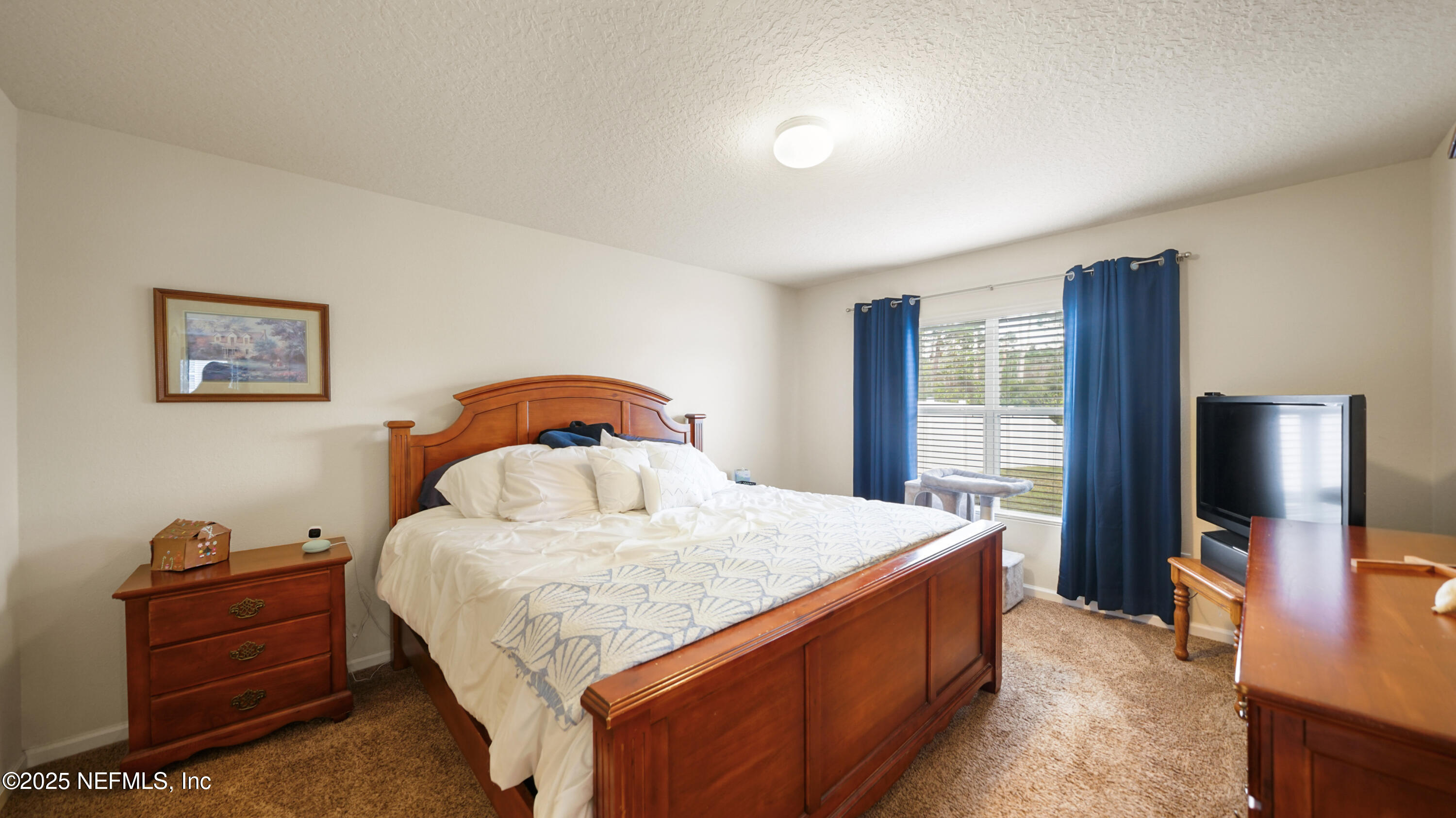 75 Pullman Circle St. Augustine, FL 32084 - Photo 9 of 25 a bedroom with a bed and a flat screen television