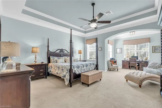 a living room with a couch and a table