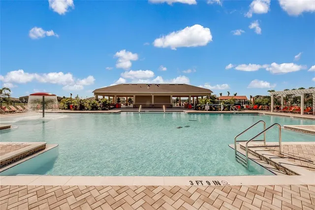 a view of a lake with houses