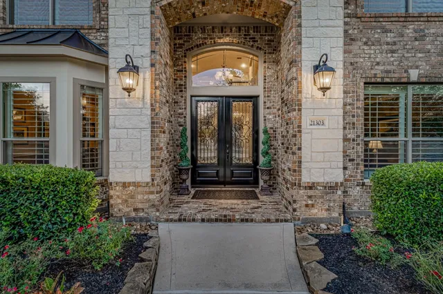 a view of a door of the house