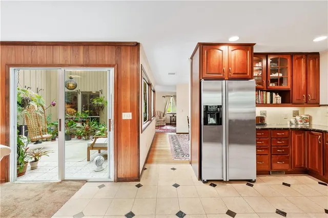 a view of a entryway door kitchen