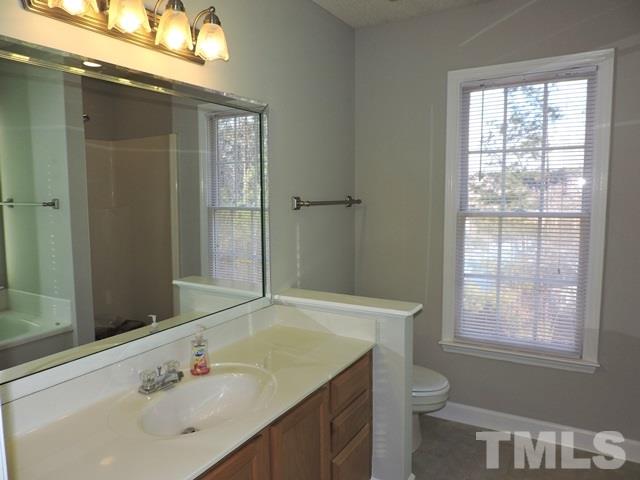 4325 Willow Lake Road Raleigh, NC 27616 - Photo 15 of 25 a bathroom with a sink a toilet and shower