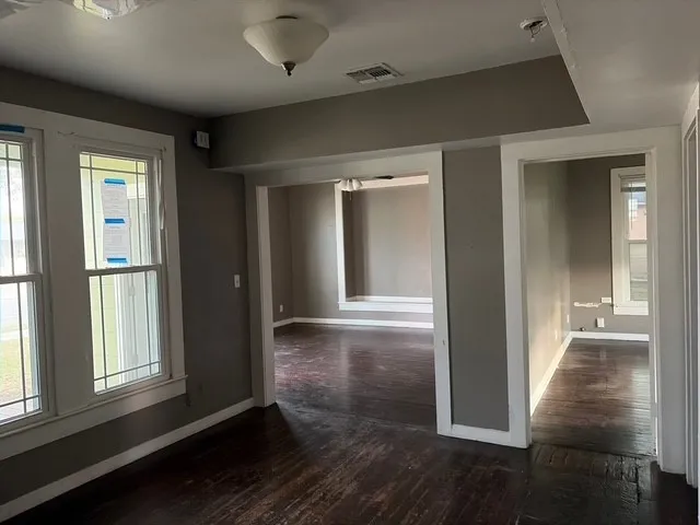 wooden floor in an empty room