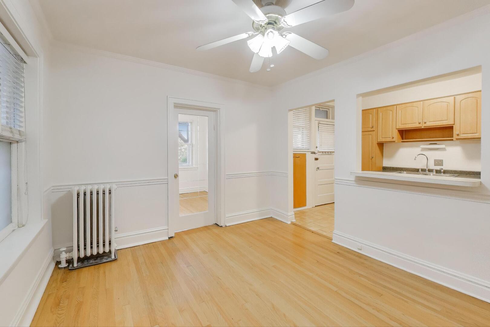 7346 Lake Street, Unit 2W River Forest, IL 60305 - Photo 16 of 30 a bedroom with a bed and wooden floor
