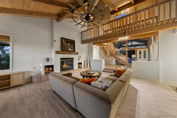 a view of a house with roof deck