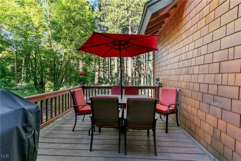 a view of balcony with outdoor seating