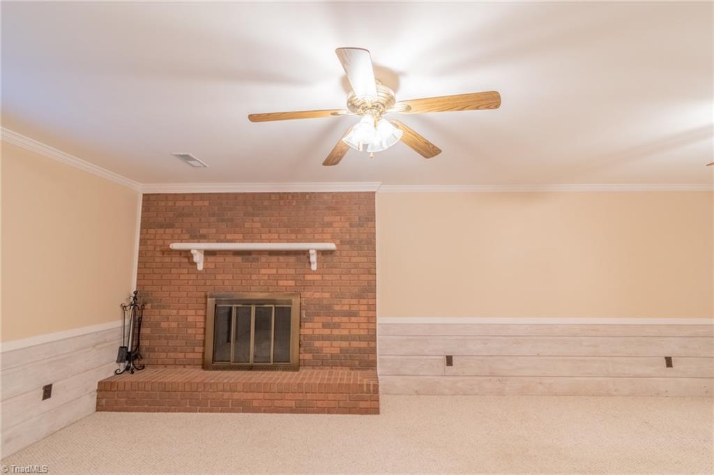 5808 Oakside Road Winston-Salem, NC 27104 - Photo 16 of 29 wood-burning fireplace in lower level huge den!