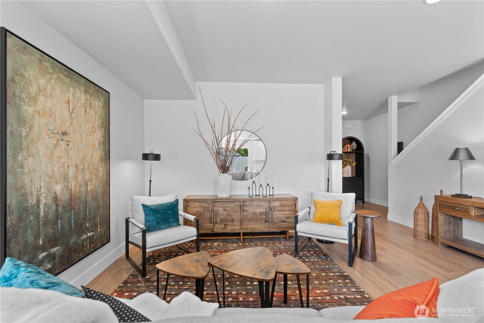 1030 Finch Lane, Unit H1 Wenatchee, WA 98801 - Photo 9 of 30 a living room with furniture and wooden floor