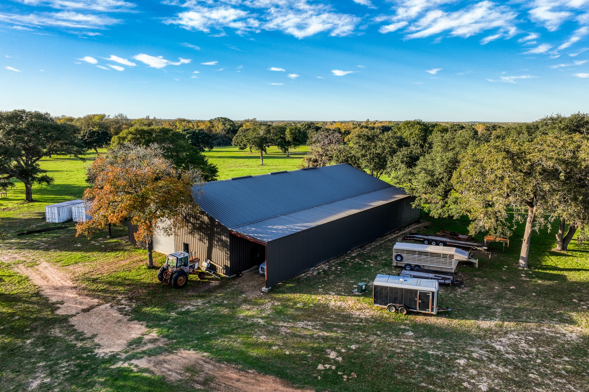 1224 Haines Road Sheridan, TX 77475 - Photo 44 of 49 an aerial view of a house with garden space and street view