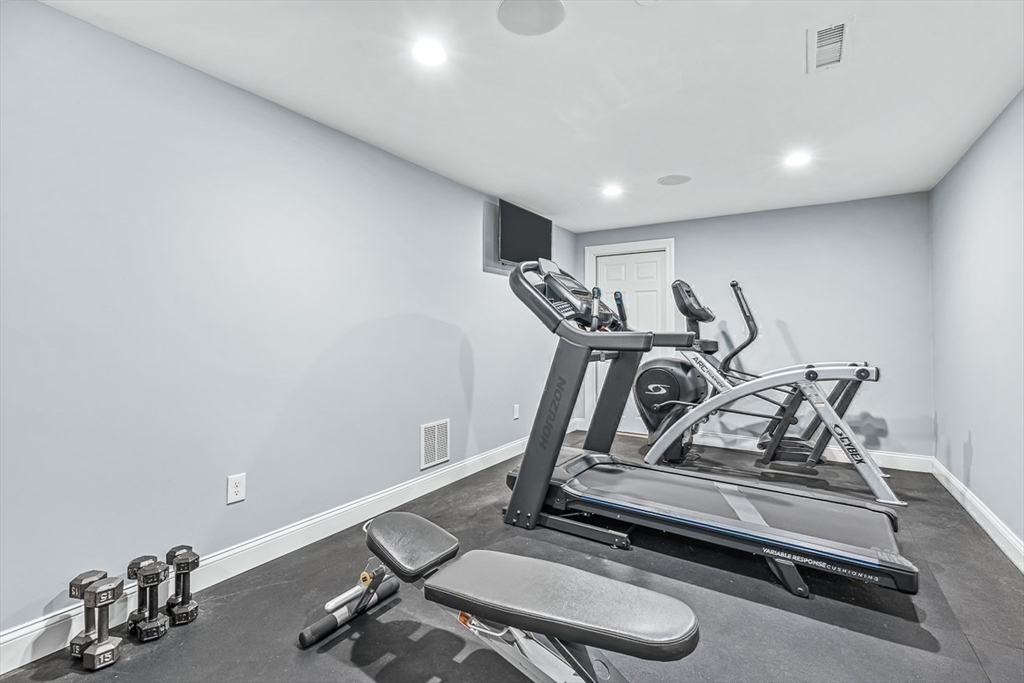 56 Lantern Lane Needham, MA 02492 - Photo 33 of 42 a room with gym equipment