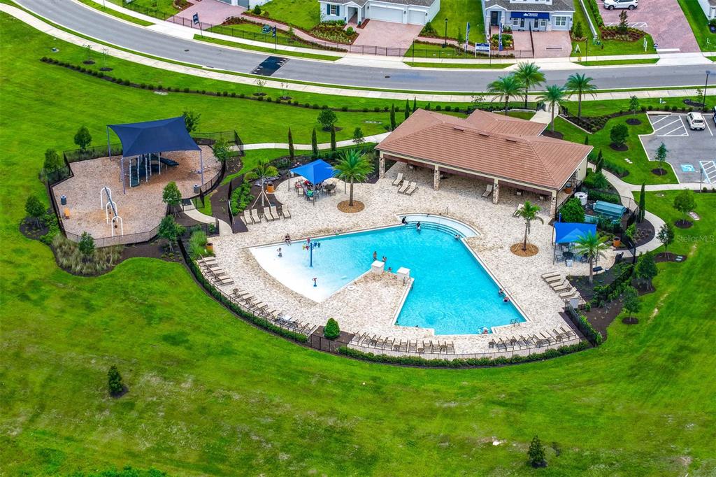 7367 Catania Loop Clermont, FL 34714 - Photo 56 of 58 a view of swimming pool with outdoor seating and yard