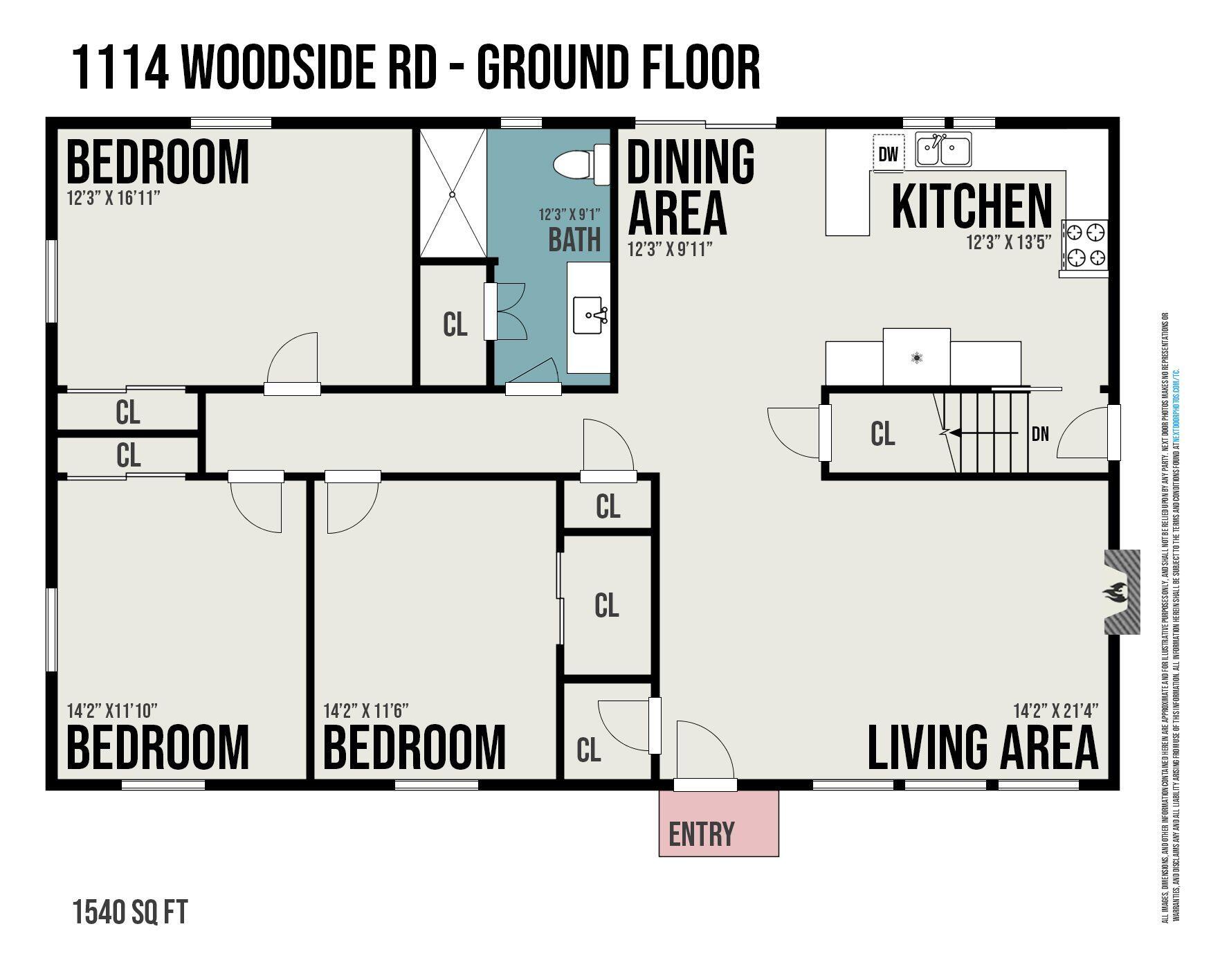 1114 Woodside Road Muskegon, MI 49441 - Photo 25 of 26 1114 Woodside floorplan main