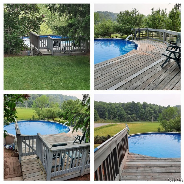 3635 Potash Hill Road Vernon, NY 13477 - Photo 46 of 46 Above Ground Swimming pool with decking.