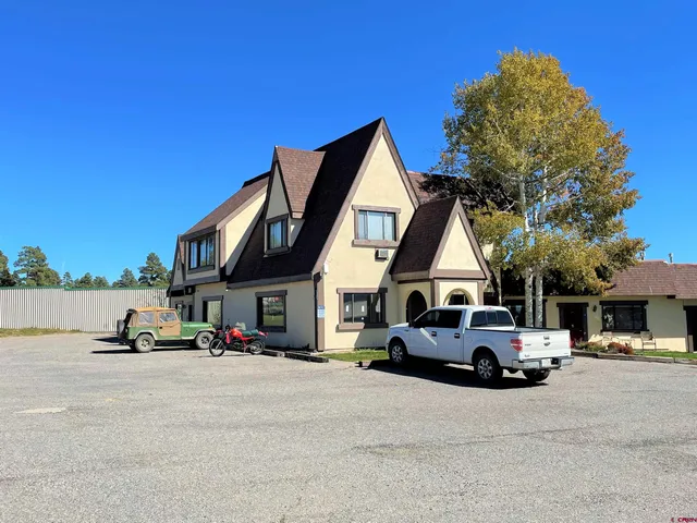 a car parked in front of a building