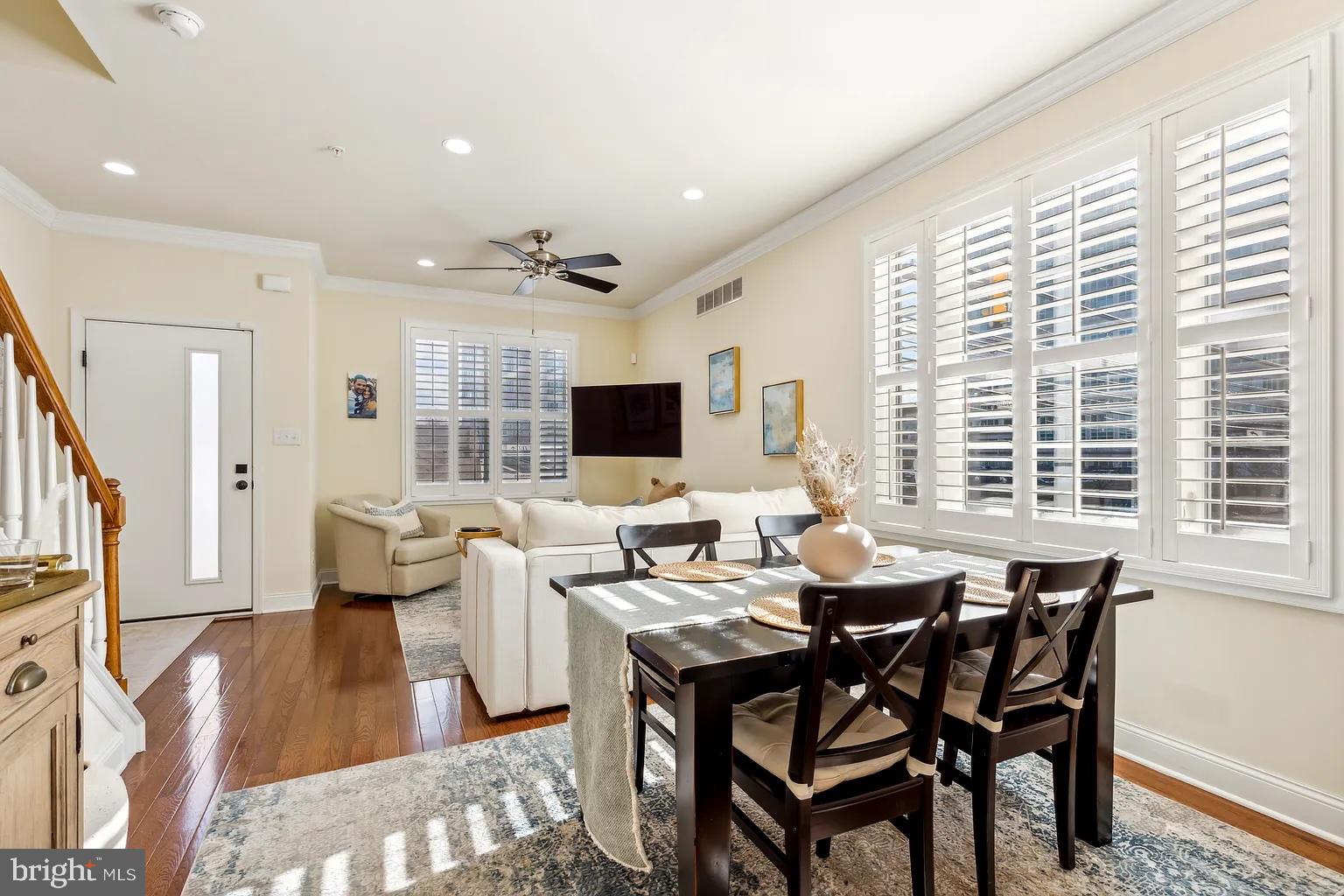 103 Front Street Conshohocken, PA 19428 - Photo 5 of 34 a view of a dining room with furniture window and wooden floor