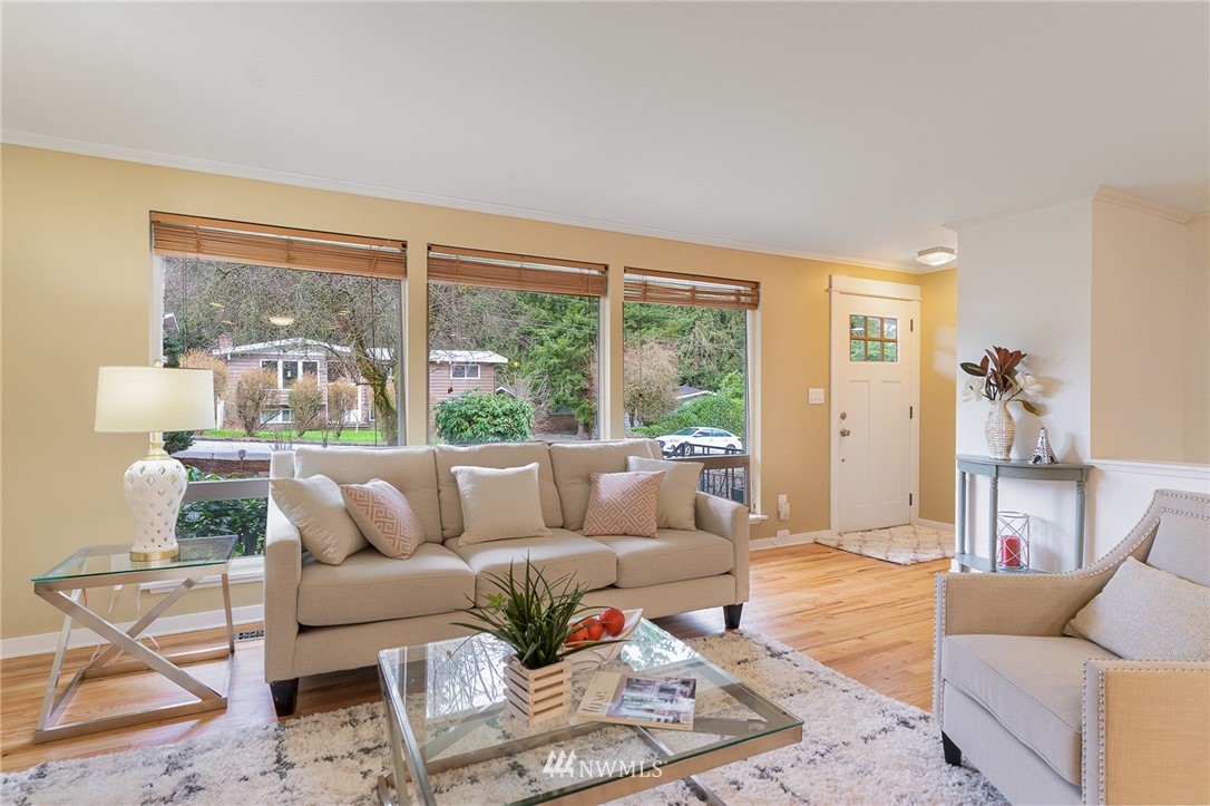 9215 Northeast 183rd Street Bothell, WA 98011 - Photo 5 of 38 a living room with furniture and a large window