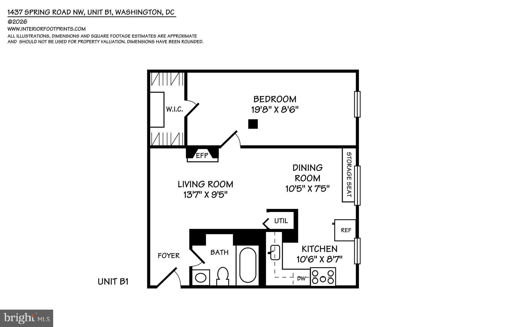 1437 Spring Road Northwest, Unit B1 Washington, DC 20010 - Photo 20 of 20 Floor plan