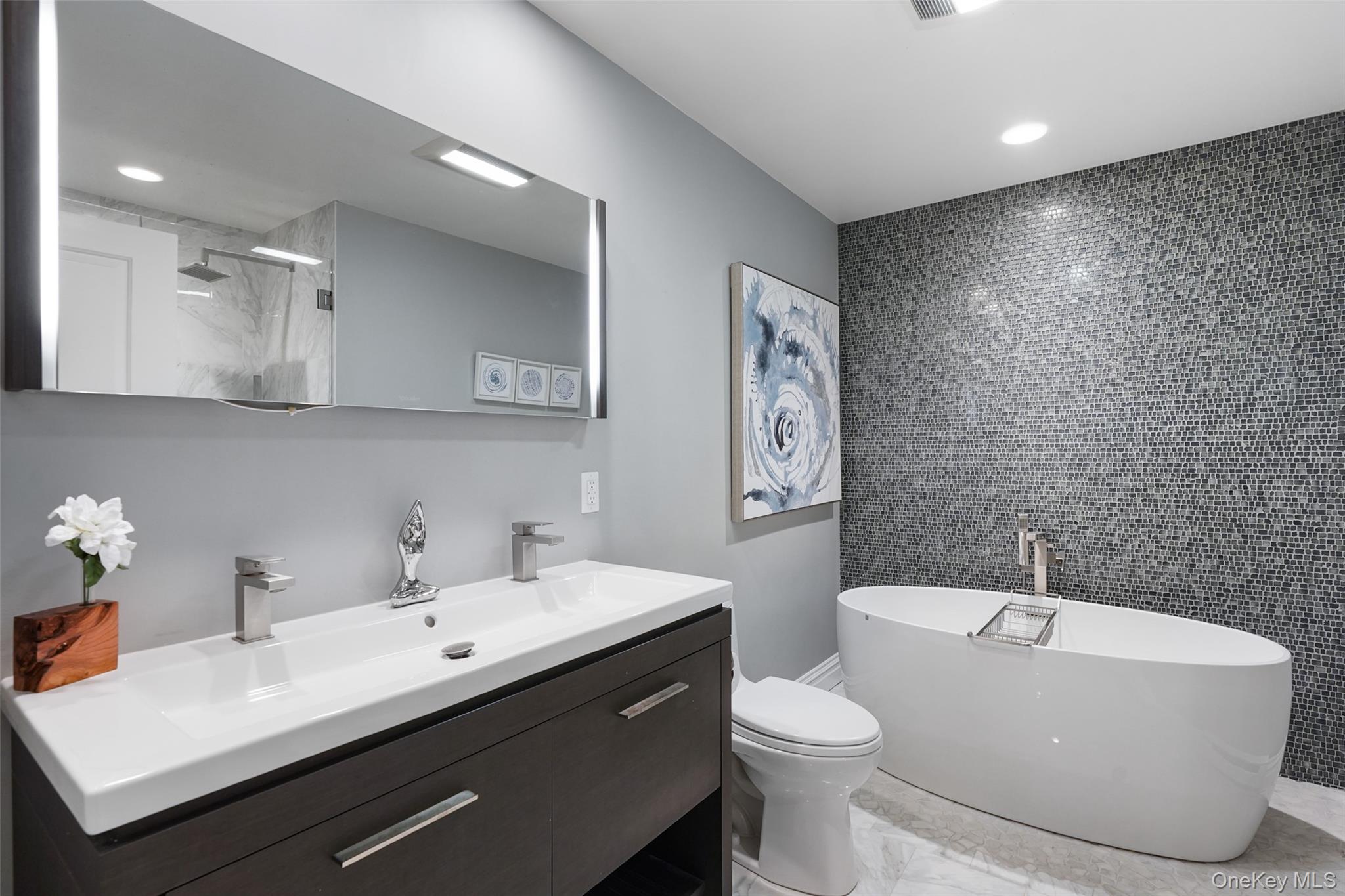 21 Croton Lake Road, Unit 6 Katonah, NY 10536 - Photo 21 of 31 Spa-like bathroom with radiant heat floors, separate shower and soaking tub