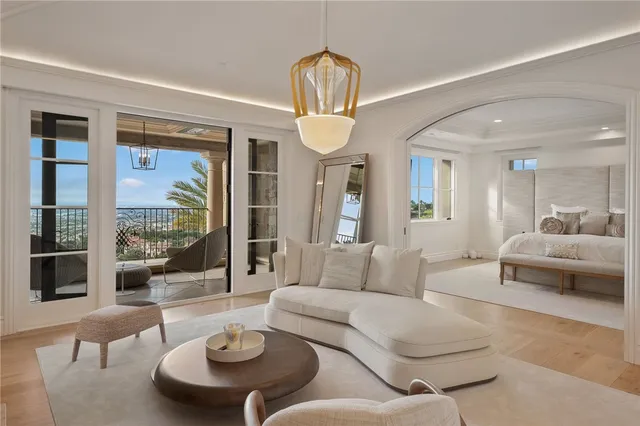 a view of a house with fountain in a patio