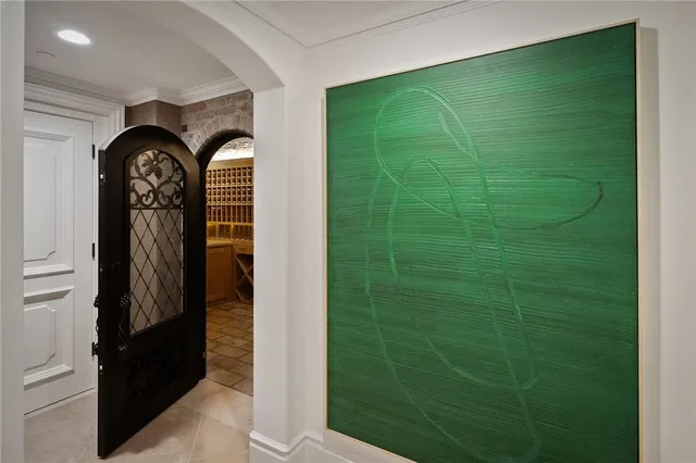 a view of swimming pool with an outdoor seating