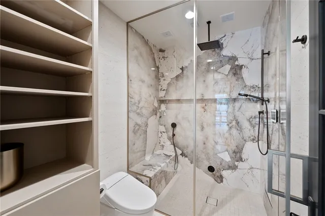 an aerial view of multiple house