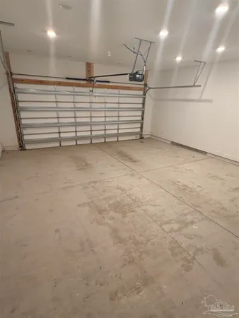 a view of a garage