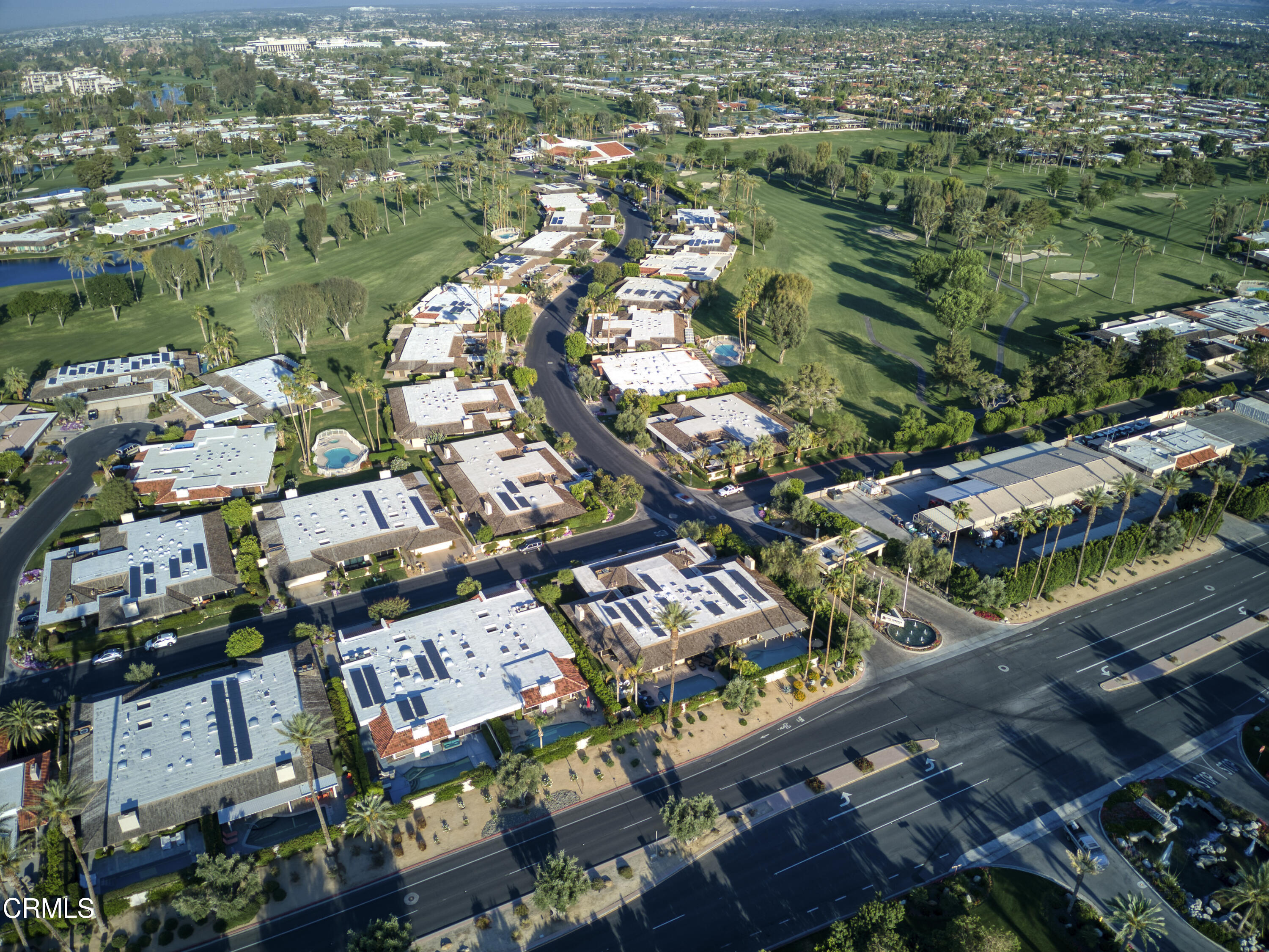 56 Princeton Drive Rancho Mirage, CA 92270 - Photo 33 of 35 an aerial view of residential houses with outdoor space