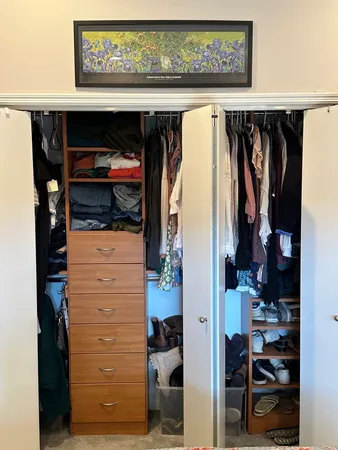 a view of walk in closet