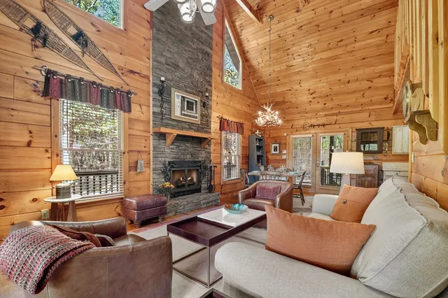 a outdoor living space with patio furniture