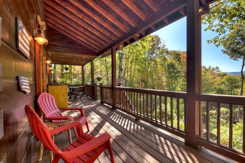 240 Lower Prince Mountain Road Cherry Log, GA 30522 - Photo 35 of 45 a view of a chairs and table in the balcony
