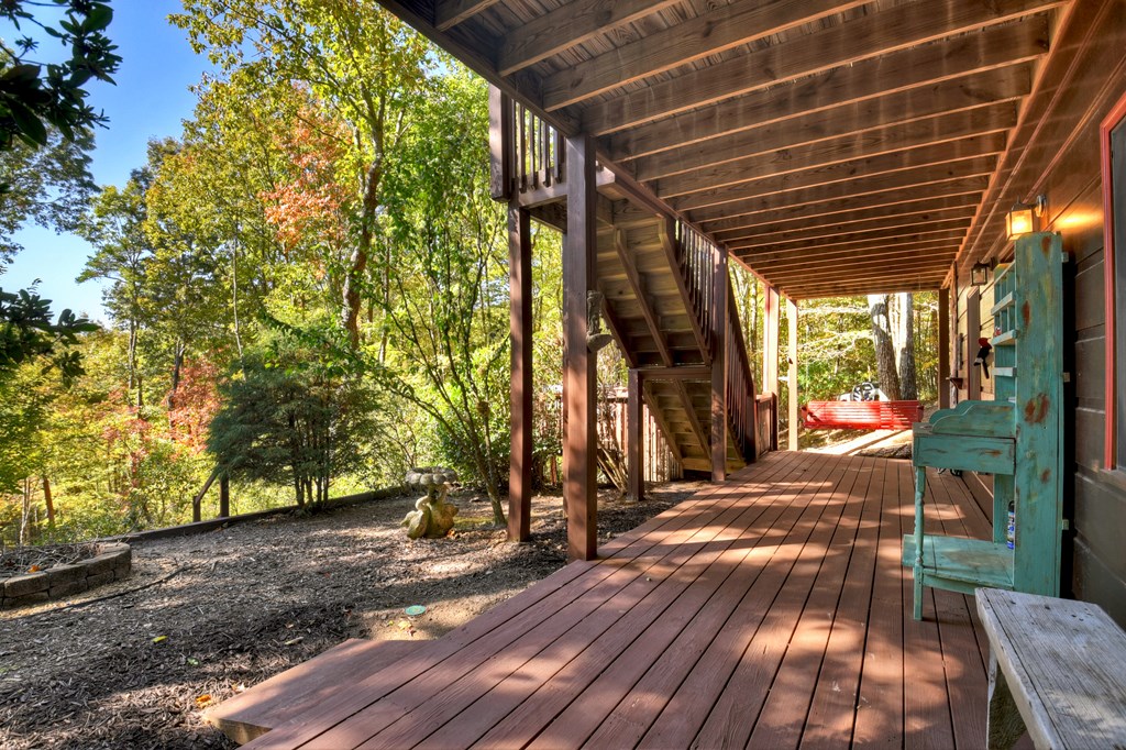 240 Lower Prince Mountain Road Cherry Log, GA 30522 - Photo 40 of 45 a view of outdoor space with wooden floor and trees