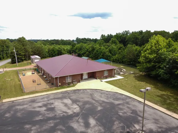 a view of an outdoor space and a yard