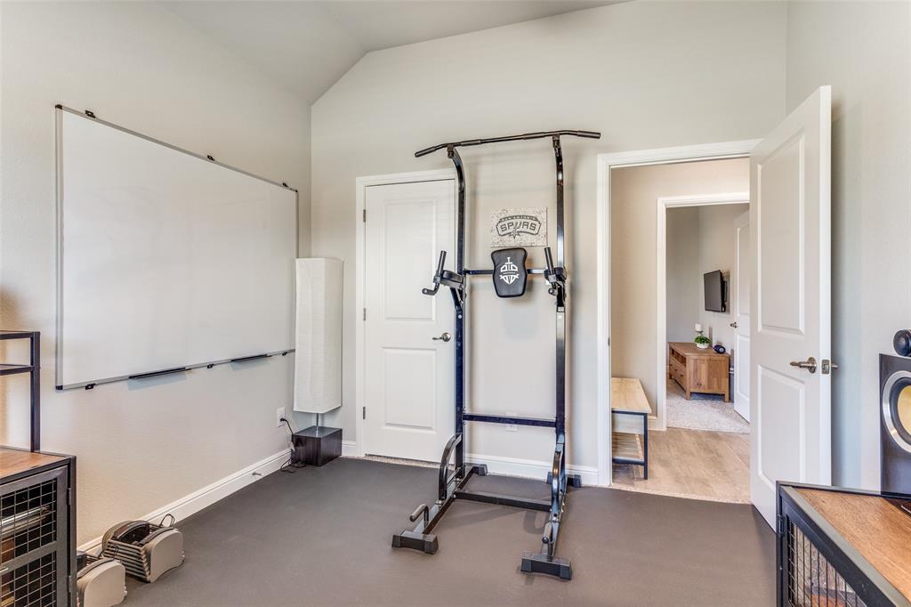 1829 Bellatrix Drive Haslet, TX 76052 - Photo 18 of 25 a view of a room with gym equipment