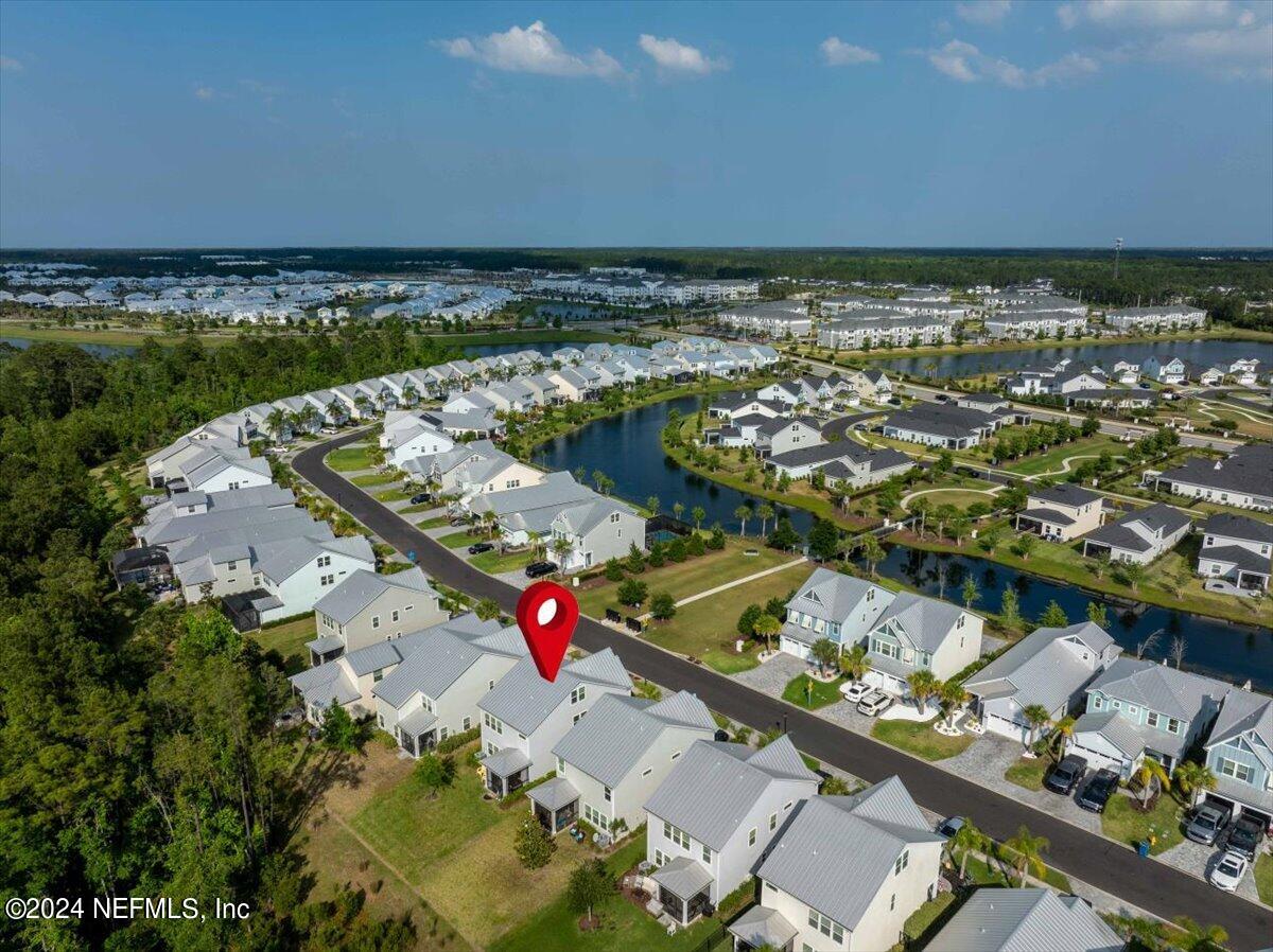 262 Clifton Bay Loop St. Johns, FL 32259 - Photo 43 of 57 an aerial view of a house with a ocean view