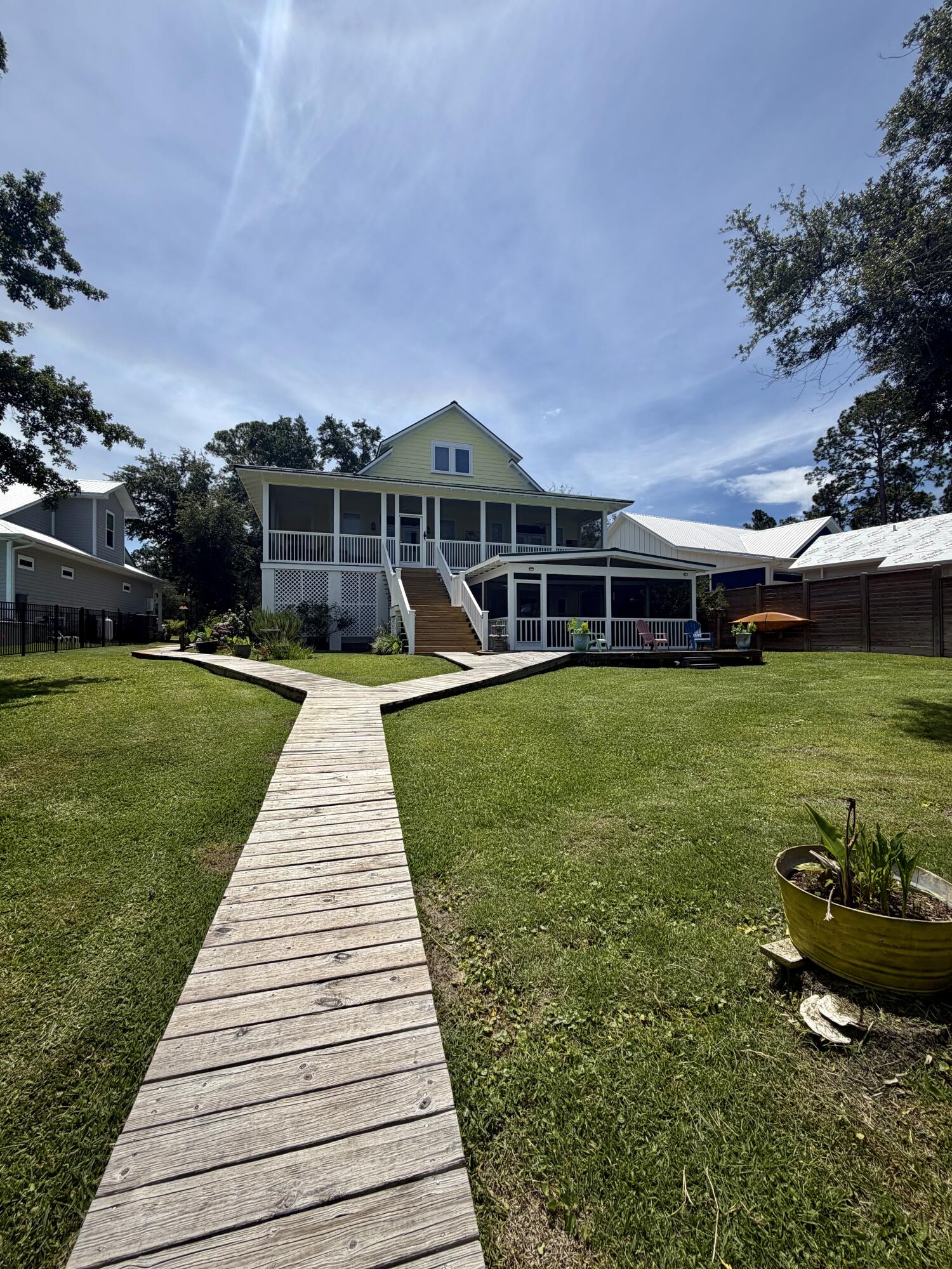 1422 Lagrange Road Freeport, FL 32439 - Photo 82 of 96 looking back towards the home from dock