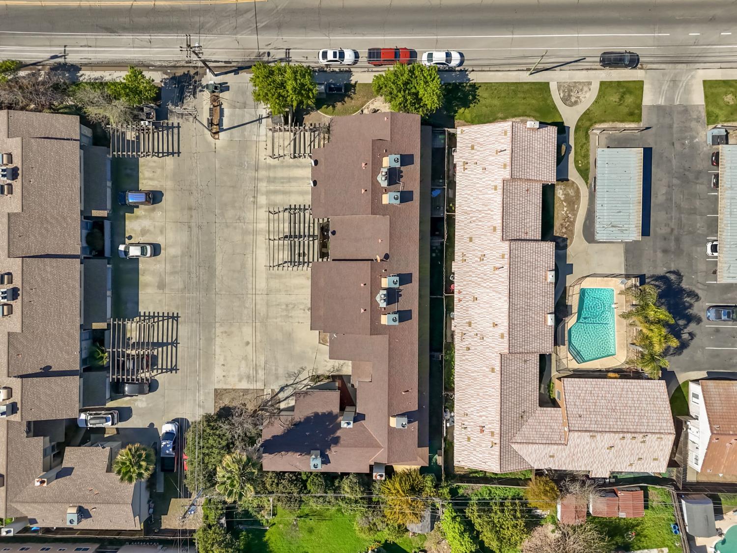 50 North 19th Avenue, Unit AF Lemoore, CA 93245 - Photo 33 of 40 a aerial view of a house with a garden