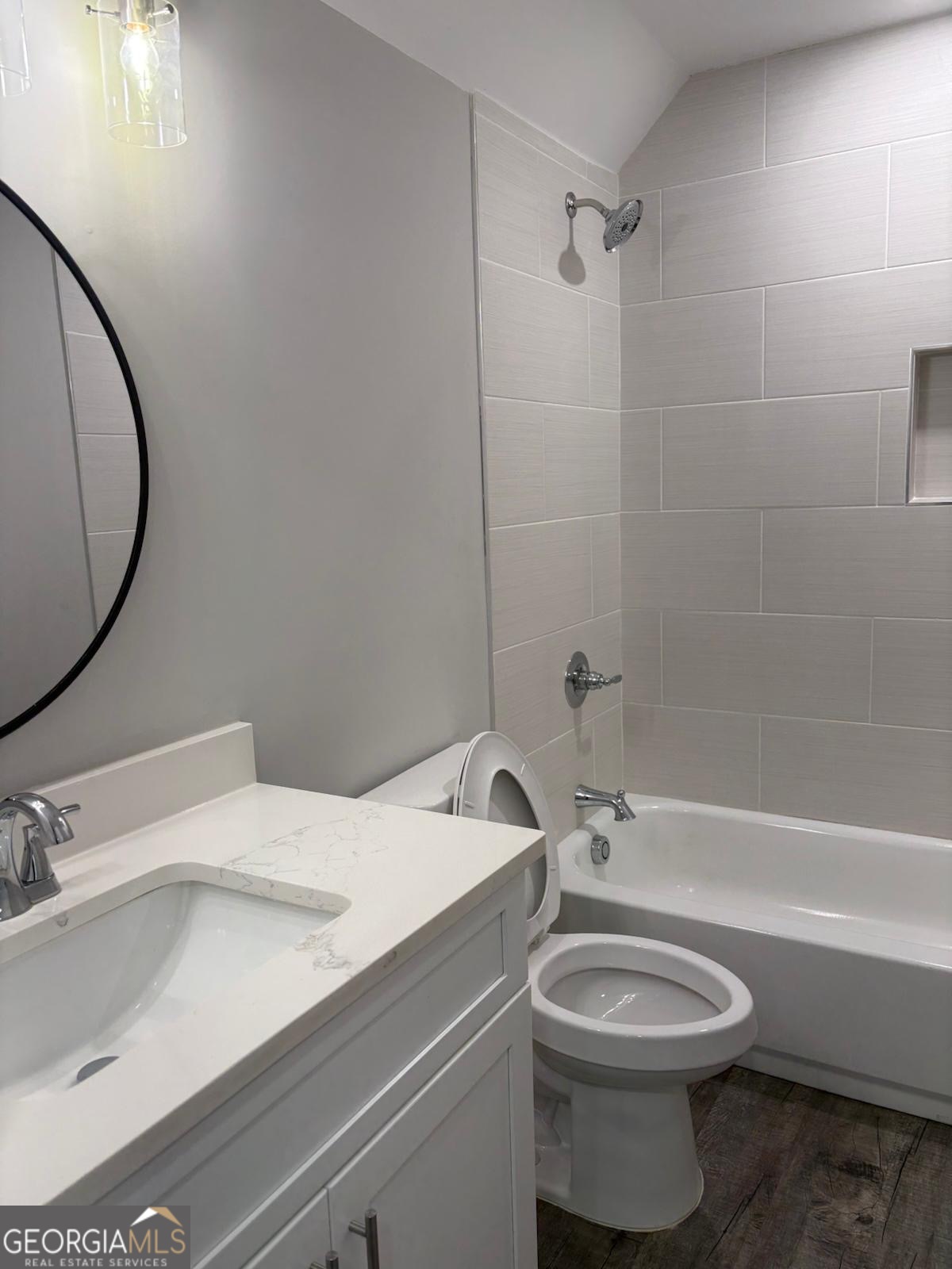 606 Old River Road Cornelia, GA 30531 - Photo 16 of 27 a bathroom with a sink toilet and shower