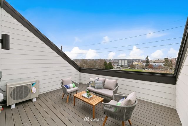 a outdoor living space with furniture