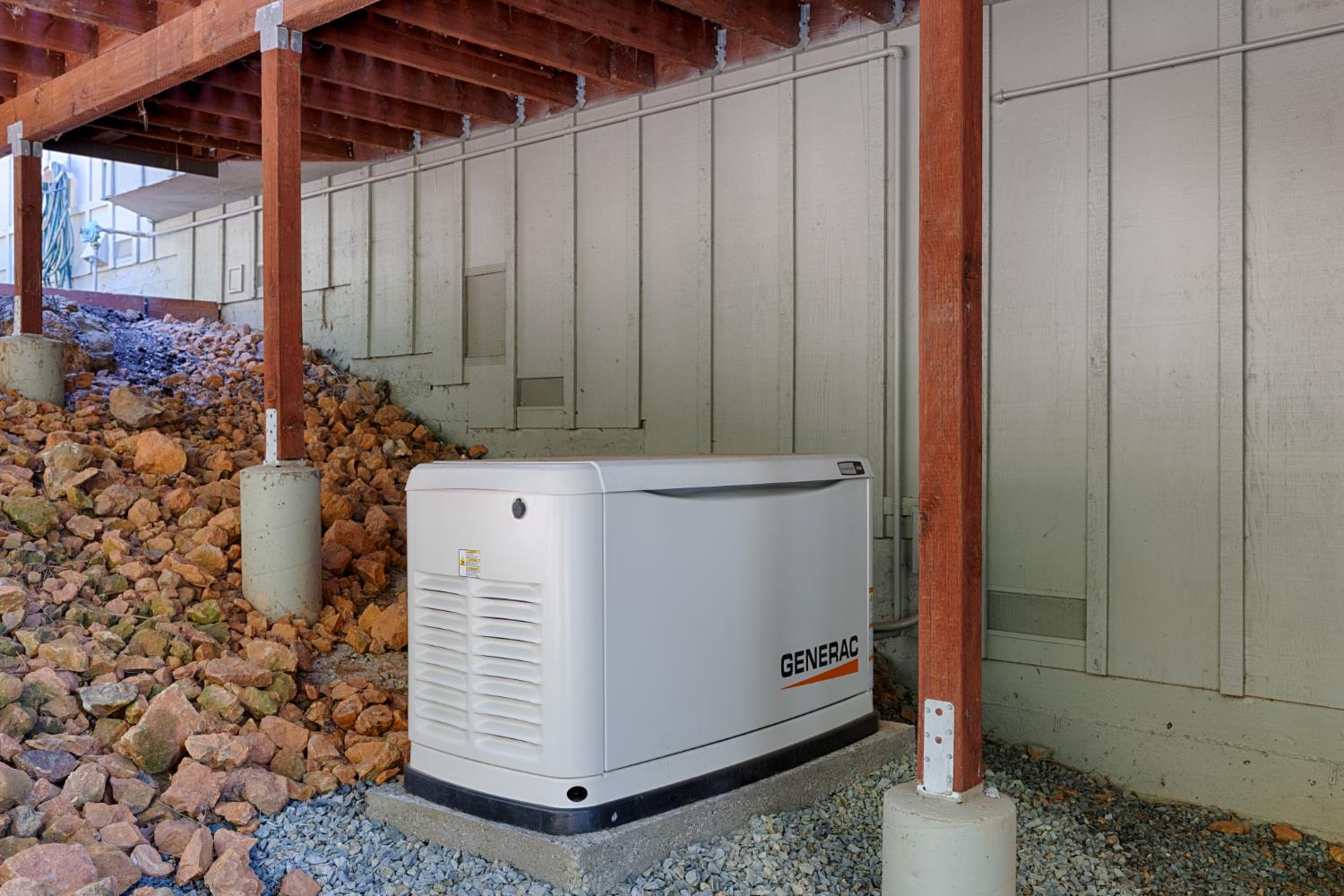 18594 Norlene Way Grass Valley, CA 95949 - Photo 39 of 46 The 14kw Generac generator was installed in 2022 with a transfer switch. Never have to worry about a power shortage.