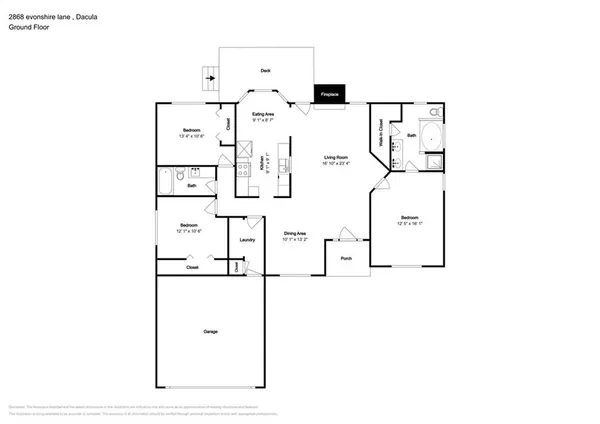 $2,100 | 2868 Evonshire Lane, Dacula, GA 30019
