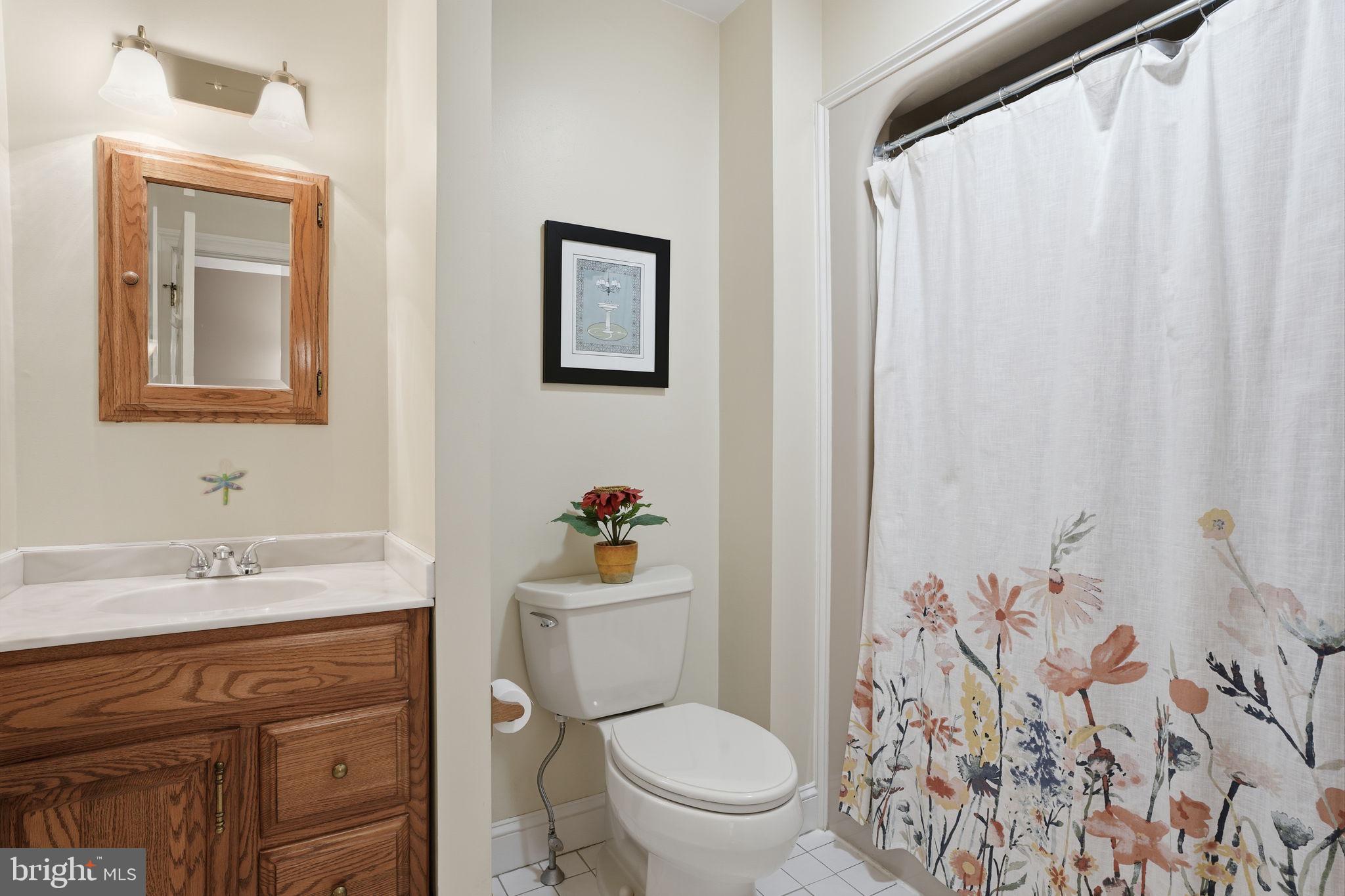 211 Longview Avenue Langhorne, PA 19047 - Photo 29 of 62 a bathroom with a sink a toilet and shower curtain